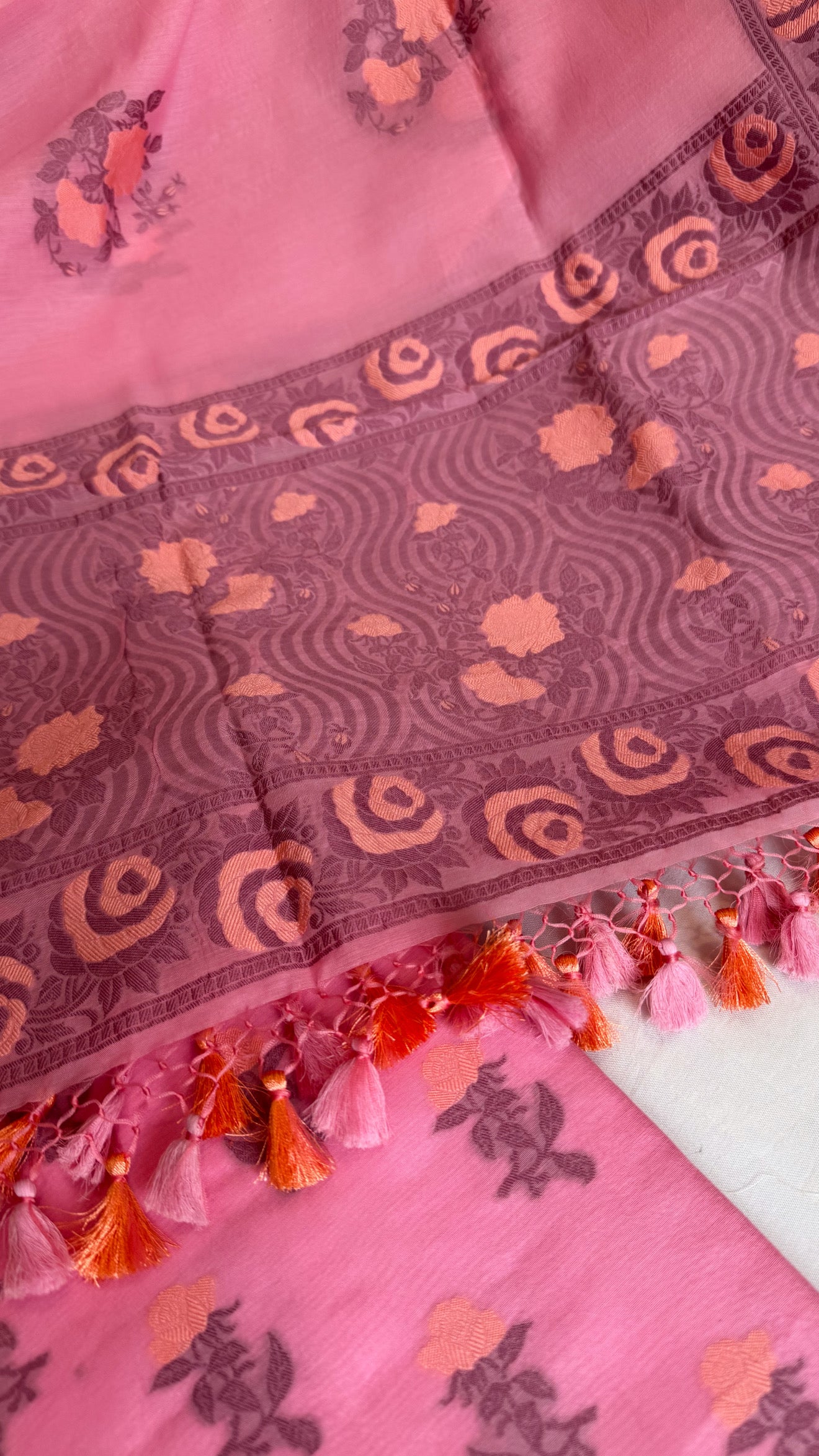 Banarasi cotton resham meenakari suit set