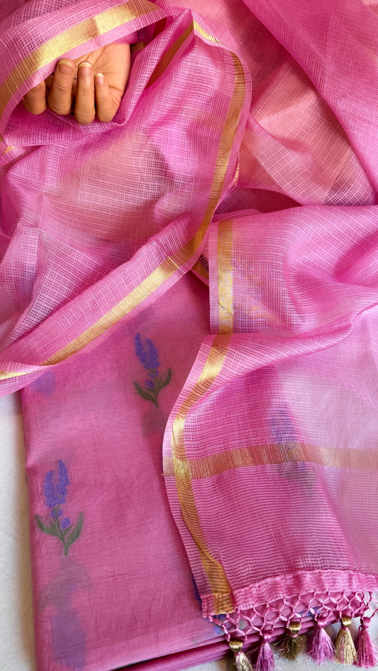 Mother’s Day offer - Handloom cotton  meenakari buti kadhwa buti suit sets