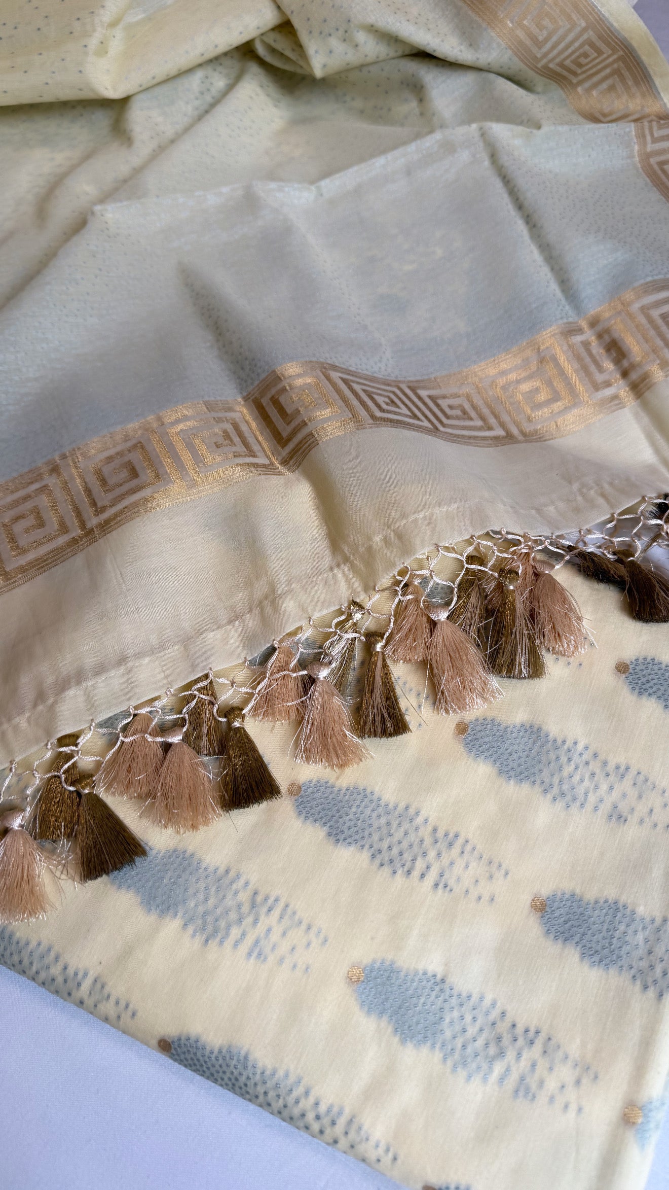 Banarasi cotton resham meenakari suit set