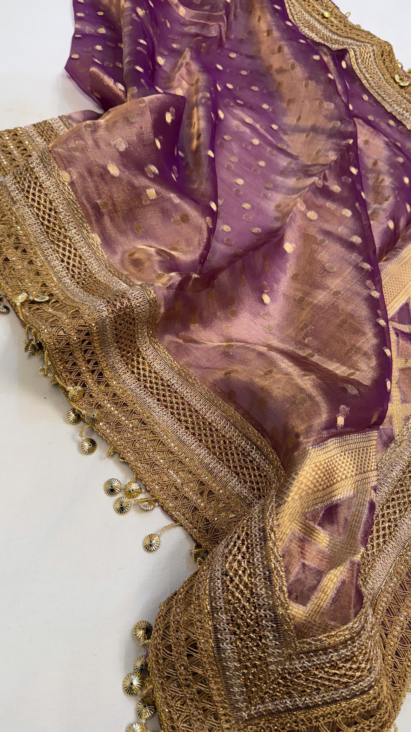 Maharani tissue silk gotapatti duppata