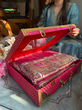 Add banarasi brocade saree box