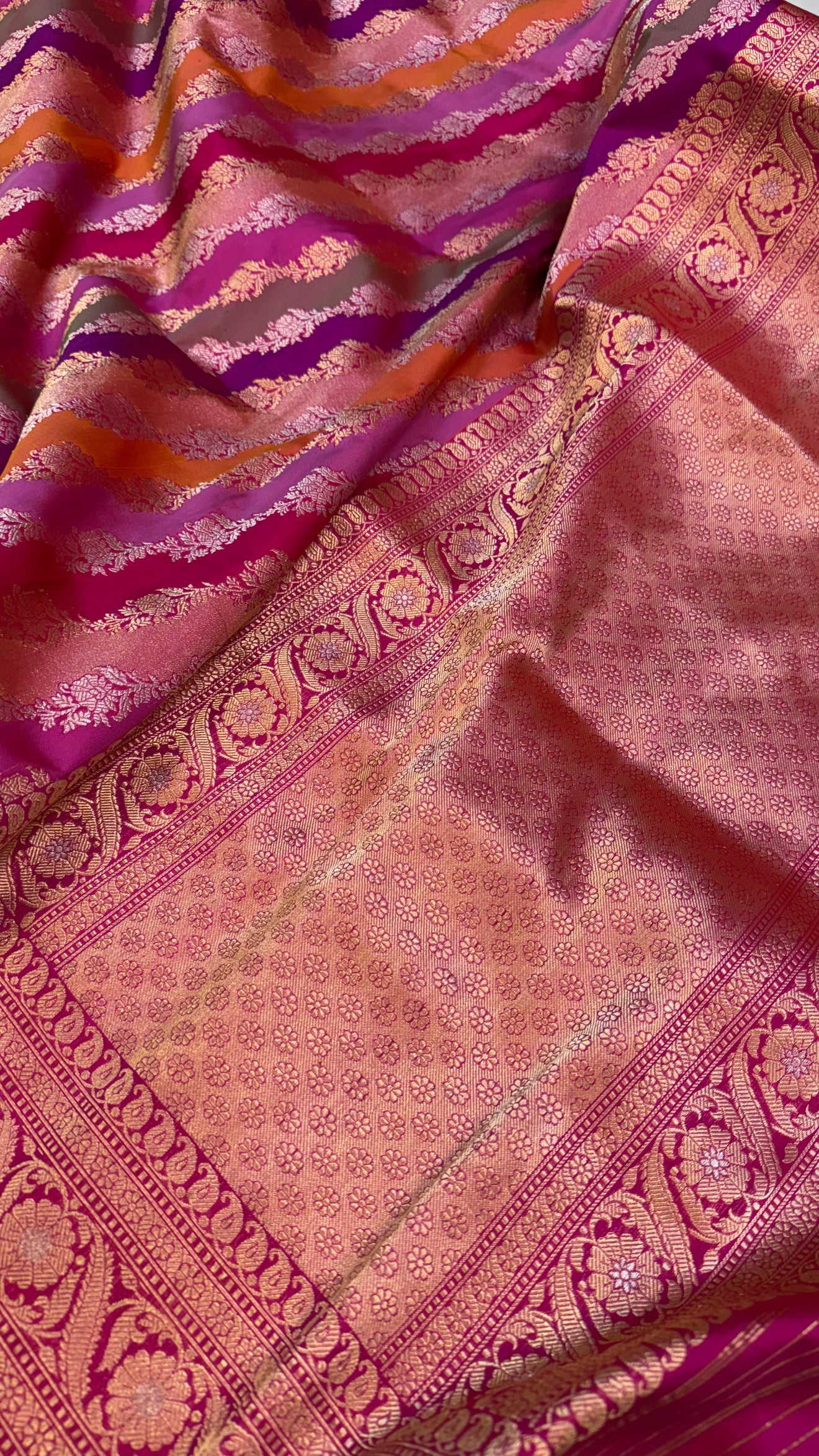 Rangkaat katan silk heavy jungla meenakari kadhwa duppata