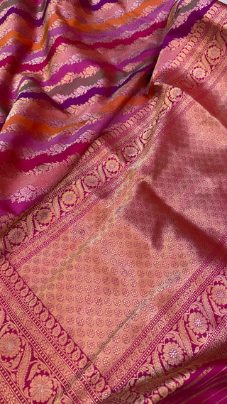 Rangkaat katan silk heavy jungla meenakari kadhwa duppata