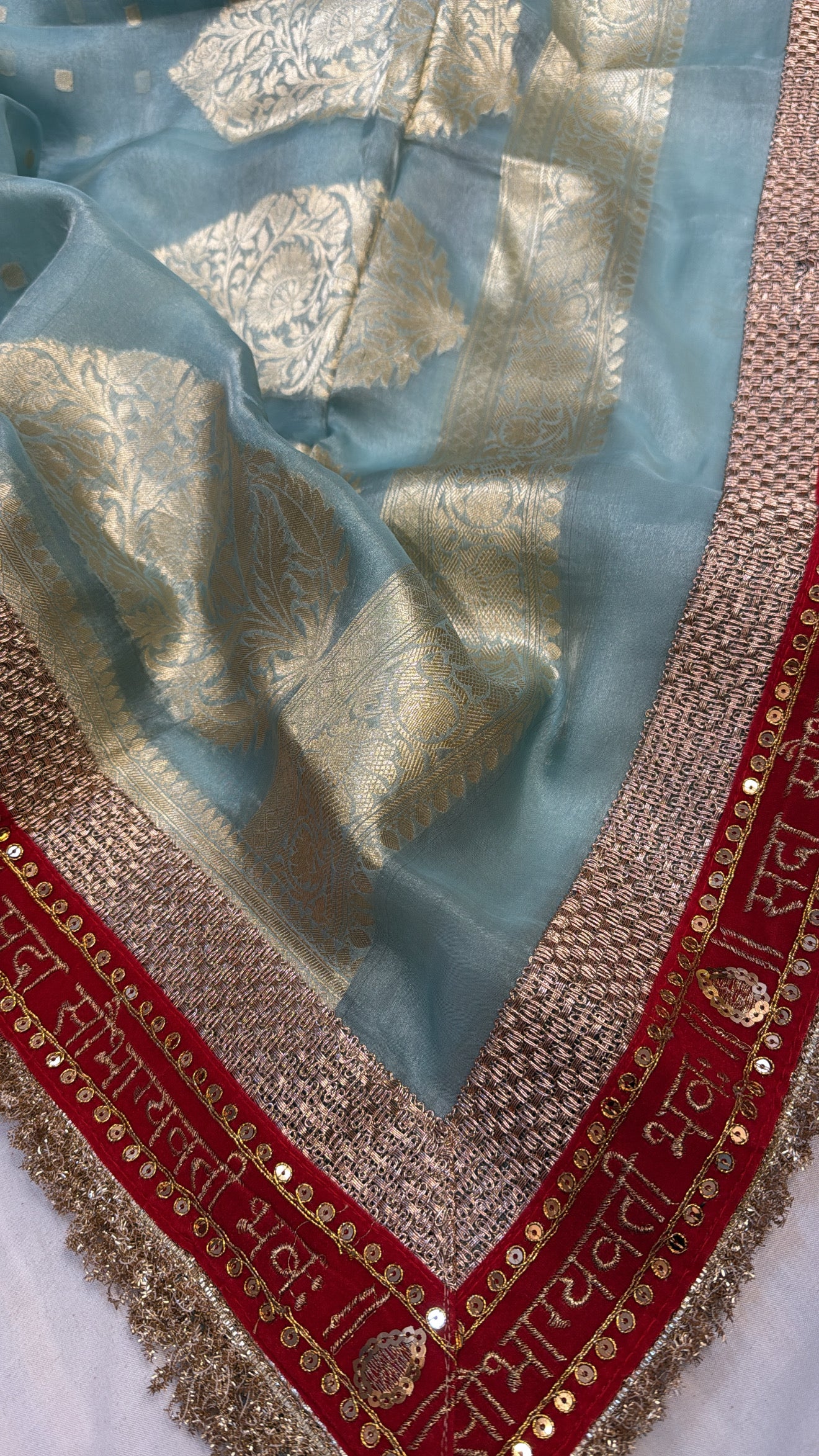 Maharani tissue silk kadhwa gotapatti duppata