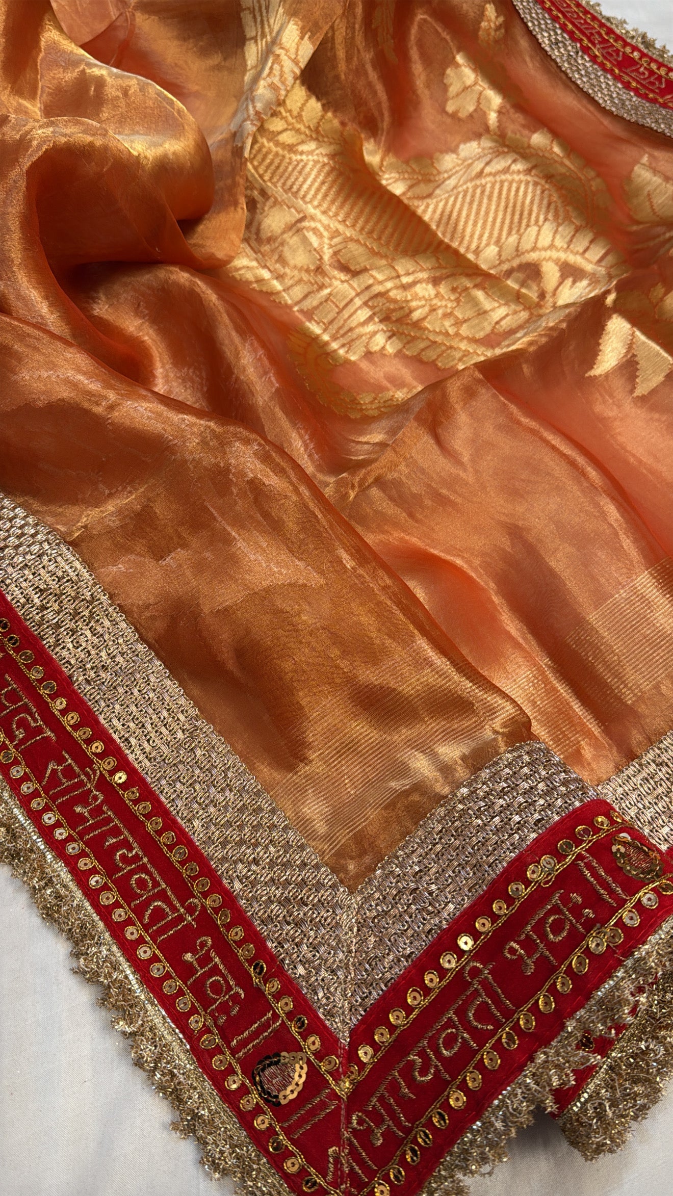 Maharani tissue silk kadhwa gotapatti duppata
