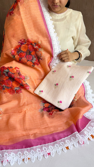 Banarasi mul cotton meenakari kadhwa buti suit set