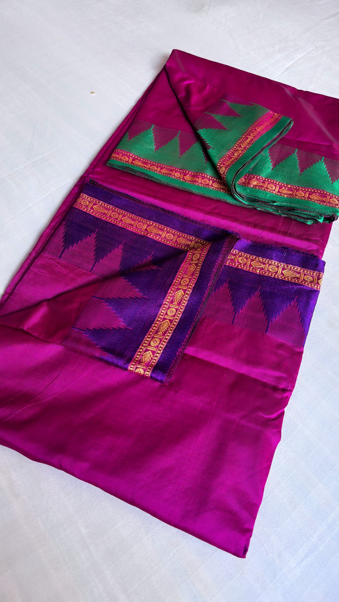 Dada’s special magenta pink dhoti duppata set for men