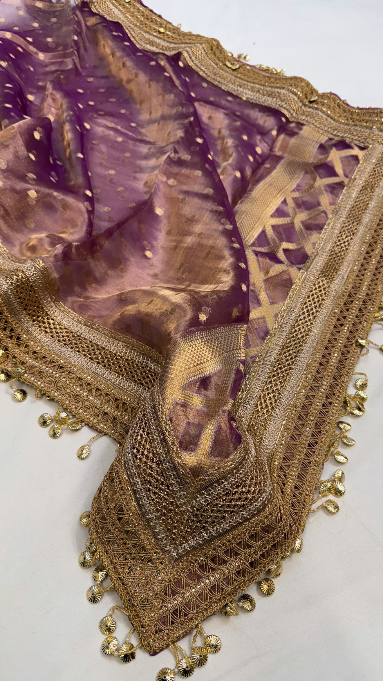 Maharani tissue silk gotapatti duppata