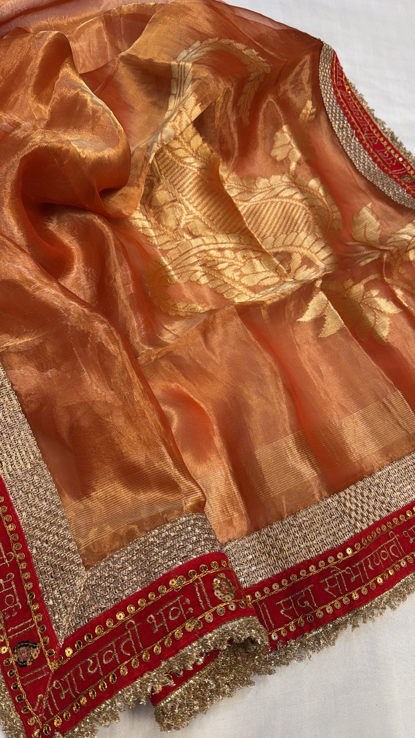 Maharani tissue silk kadhwa gotapatti duppata