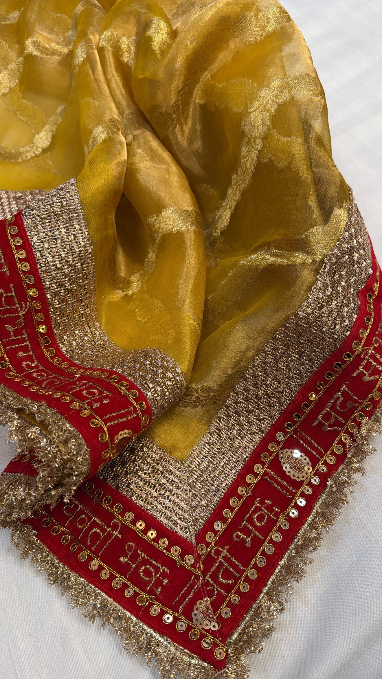 Maharani tissue silk kadhwa gotapatti duppata