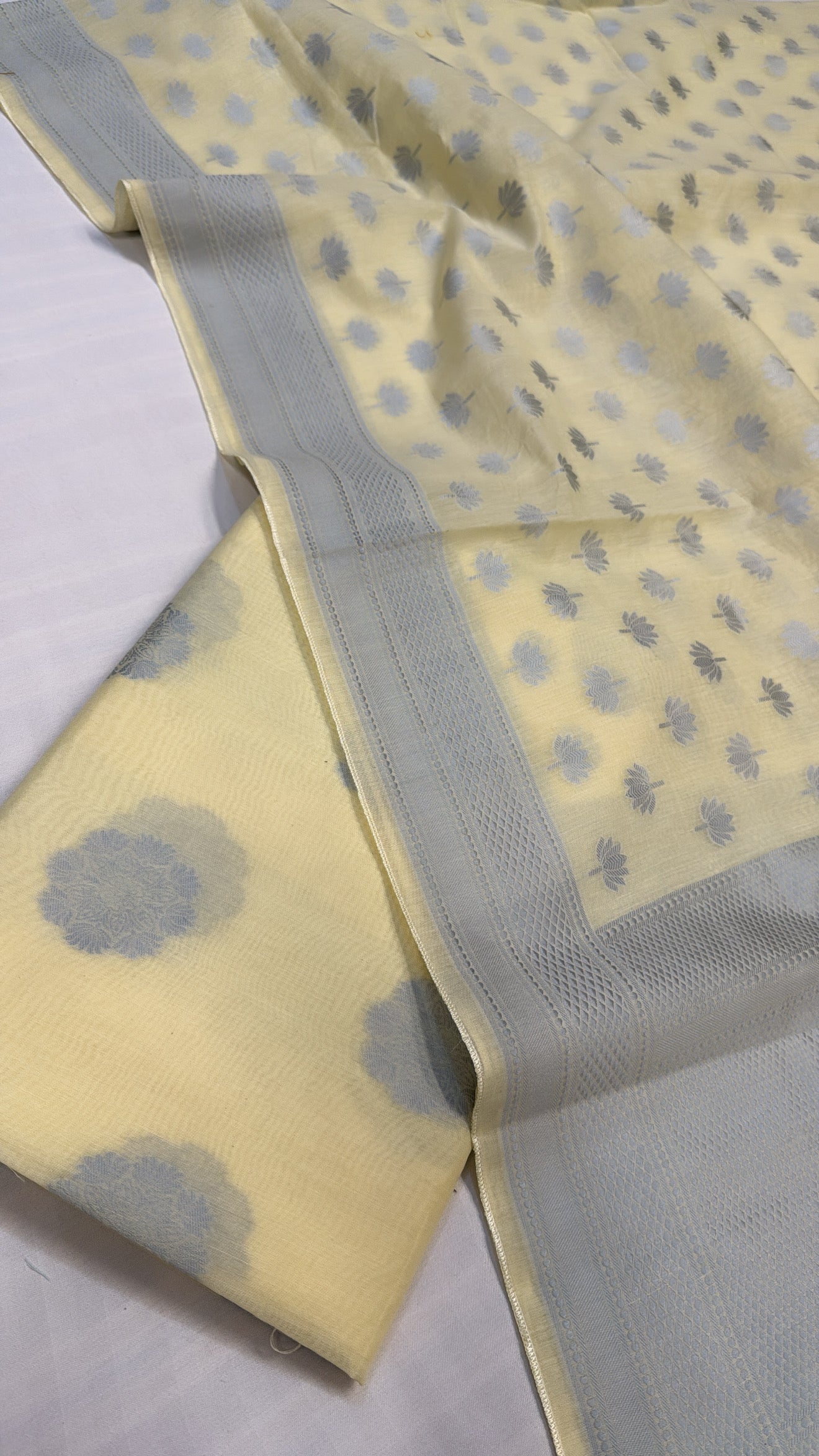 Banarasi cotton resham meenakari suit sets