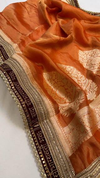 Maharani tissue silk gotapatti duppata