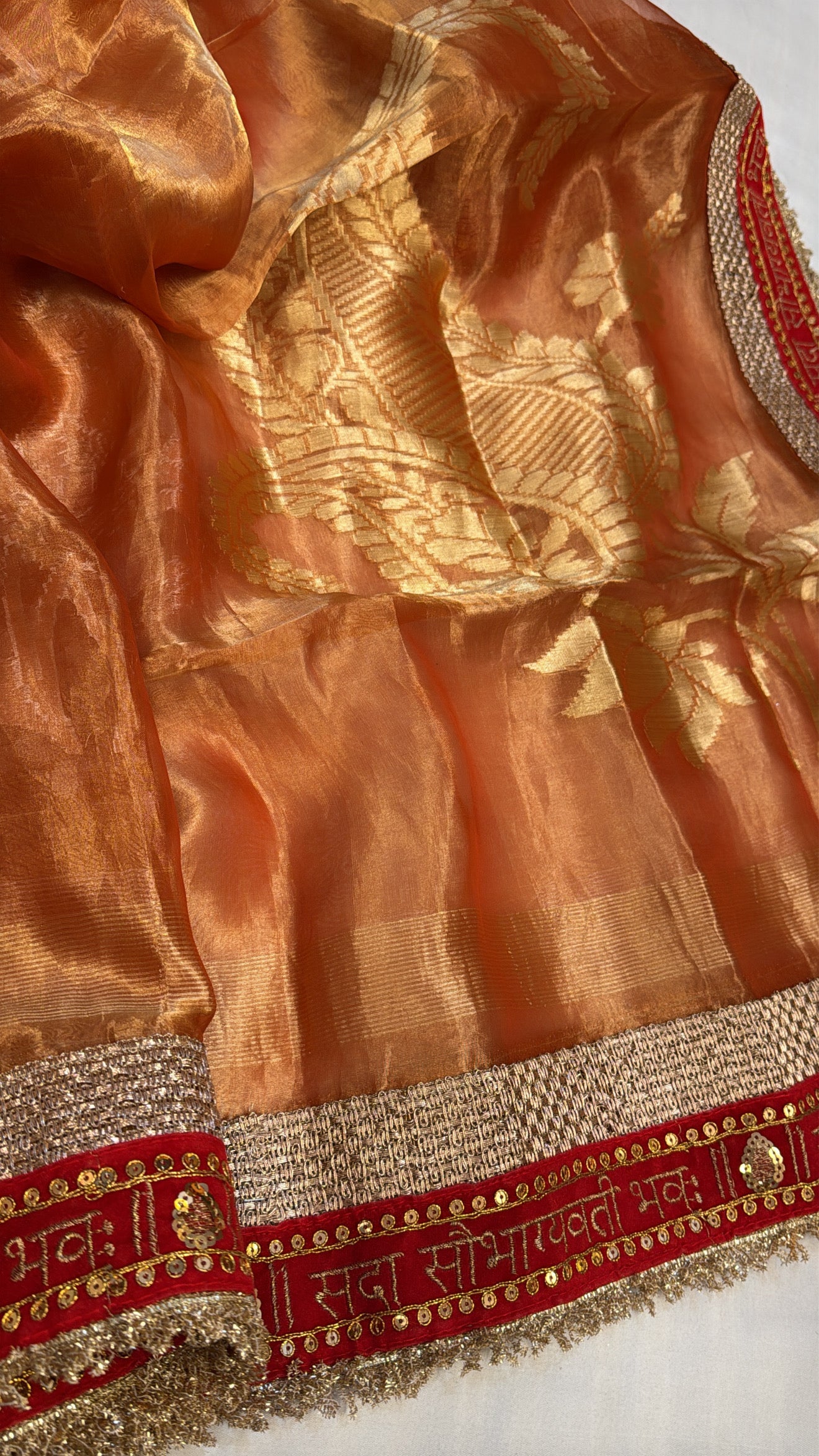 Maharani tissue silk kadhwa gotapatti duppata