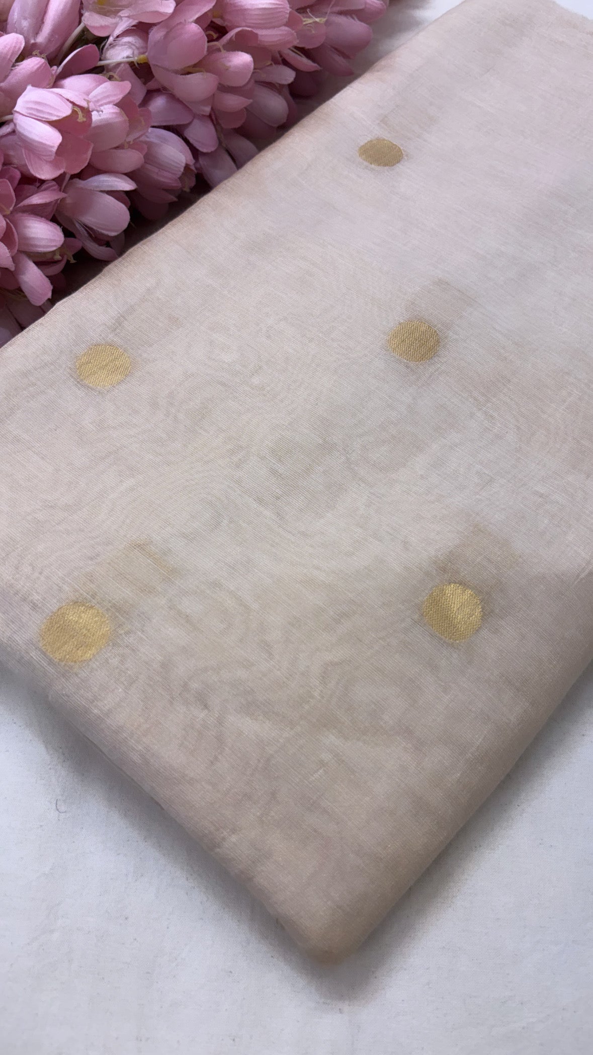 Cotton tissue silk kadhwa buti fabric