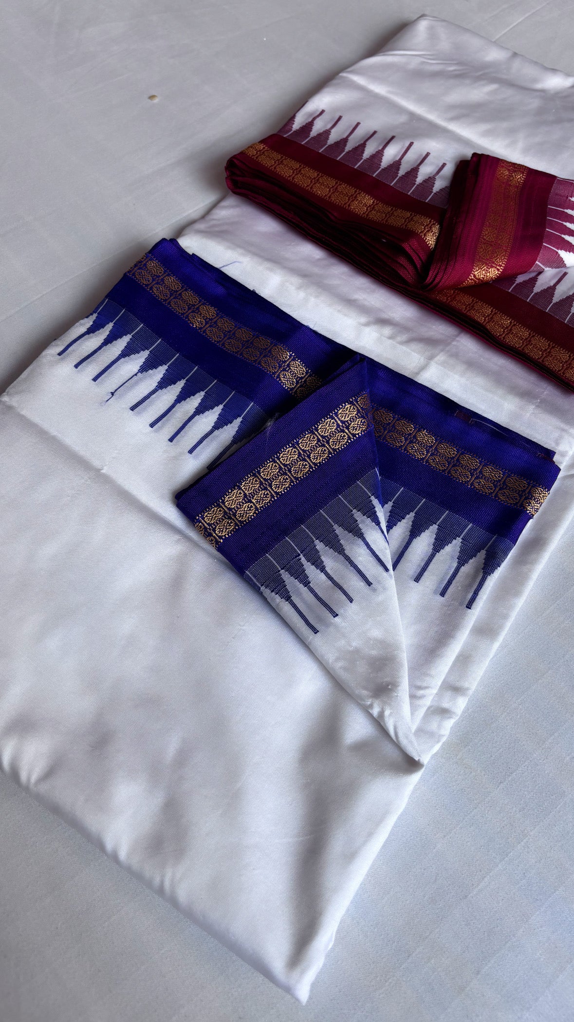 Dada’s special white dhoti duppata set for men