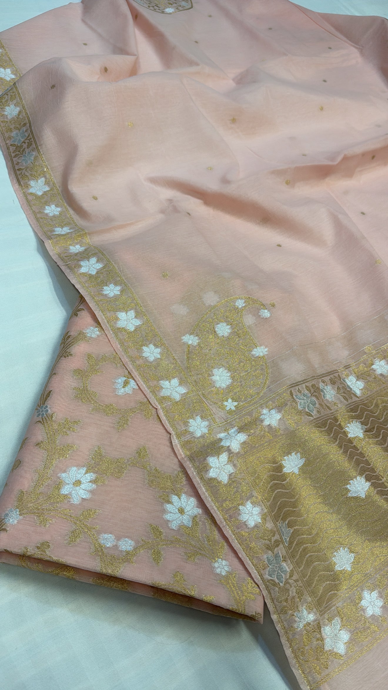 Banarasi cotton sona rupa kadhwa suit sets