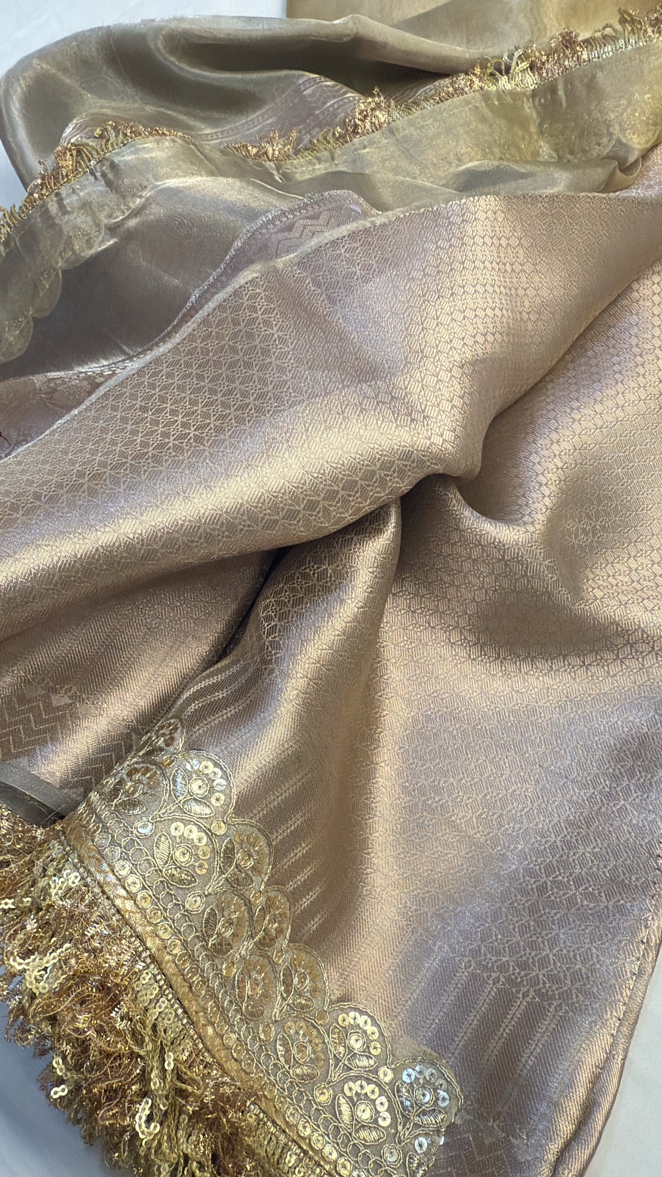 Maharani rang-birangi multicoloured shaded kadhwa tissue silk saree