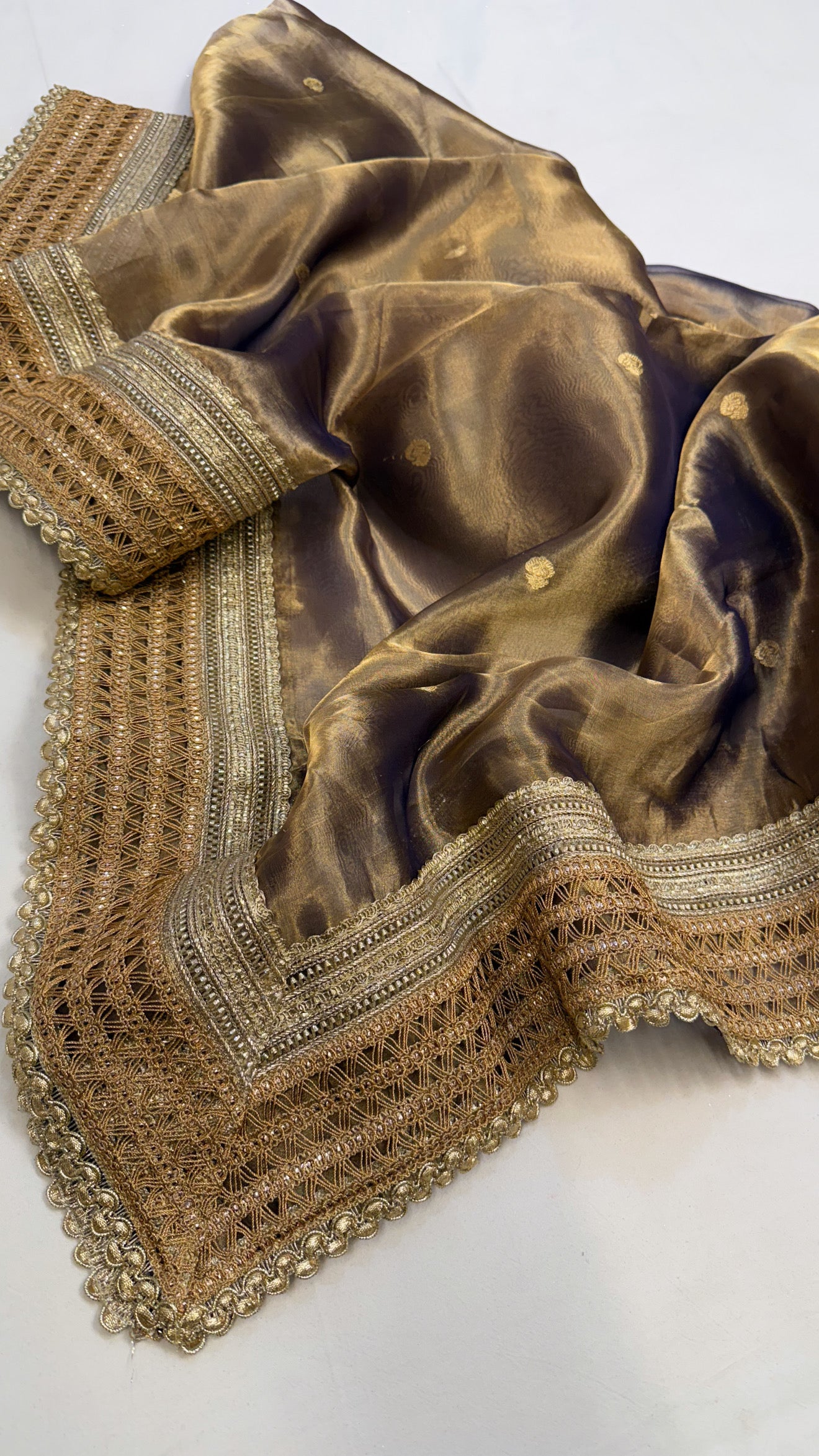 Maharani tissue silk kadhwa gotapatti duppata