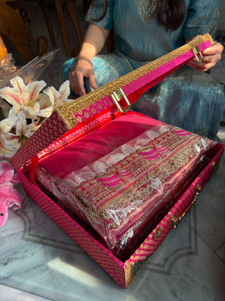 Add banarasi brocade saree box