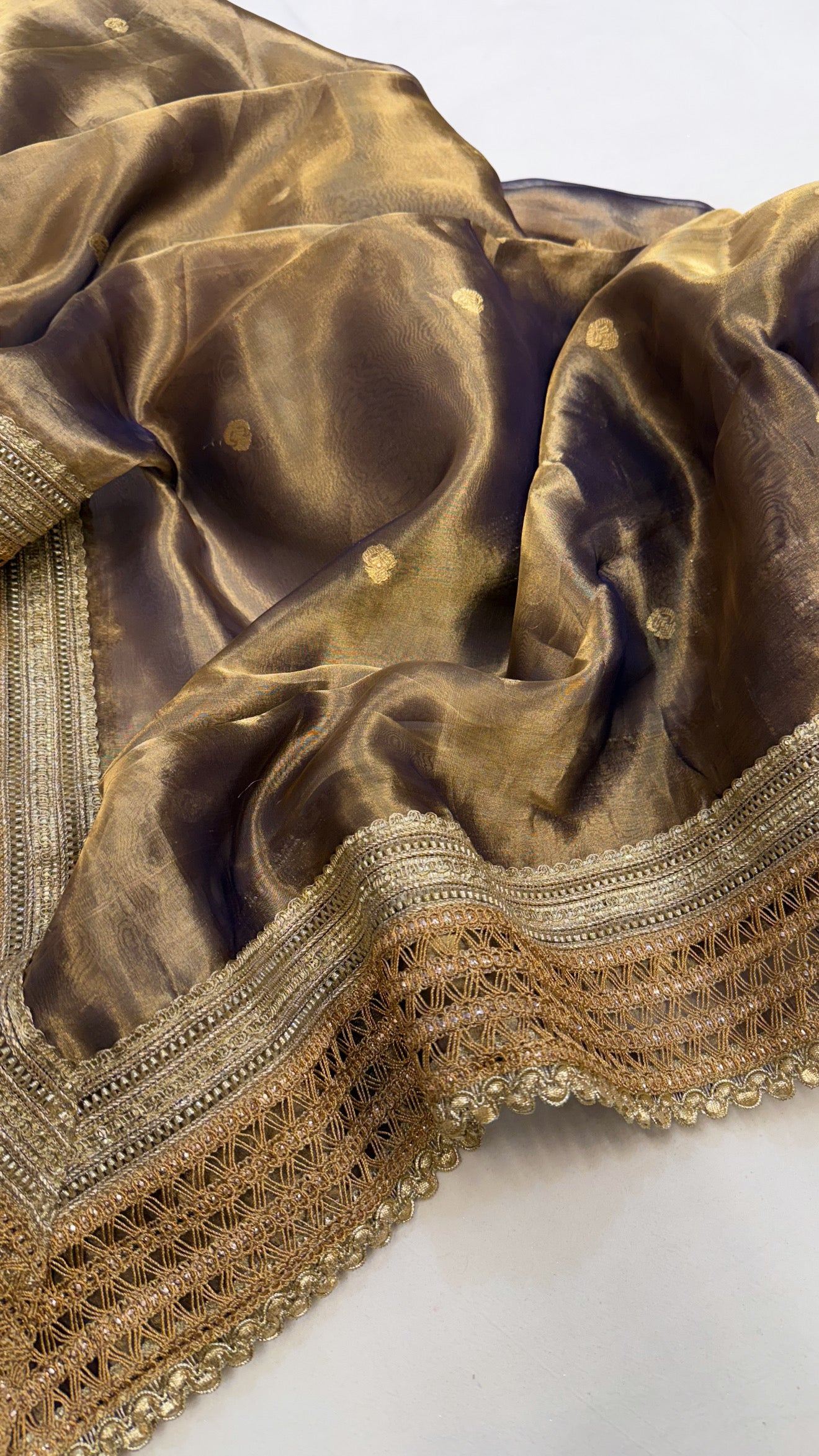 Maharani tissue silk kadhwa gotapatti duppata