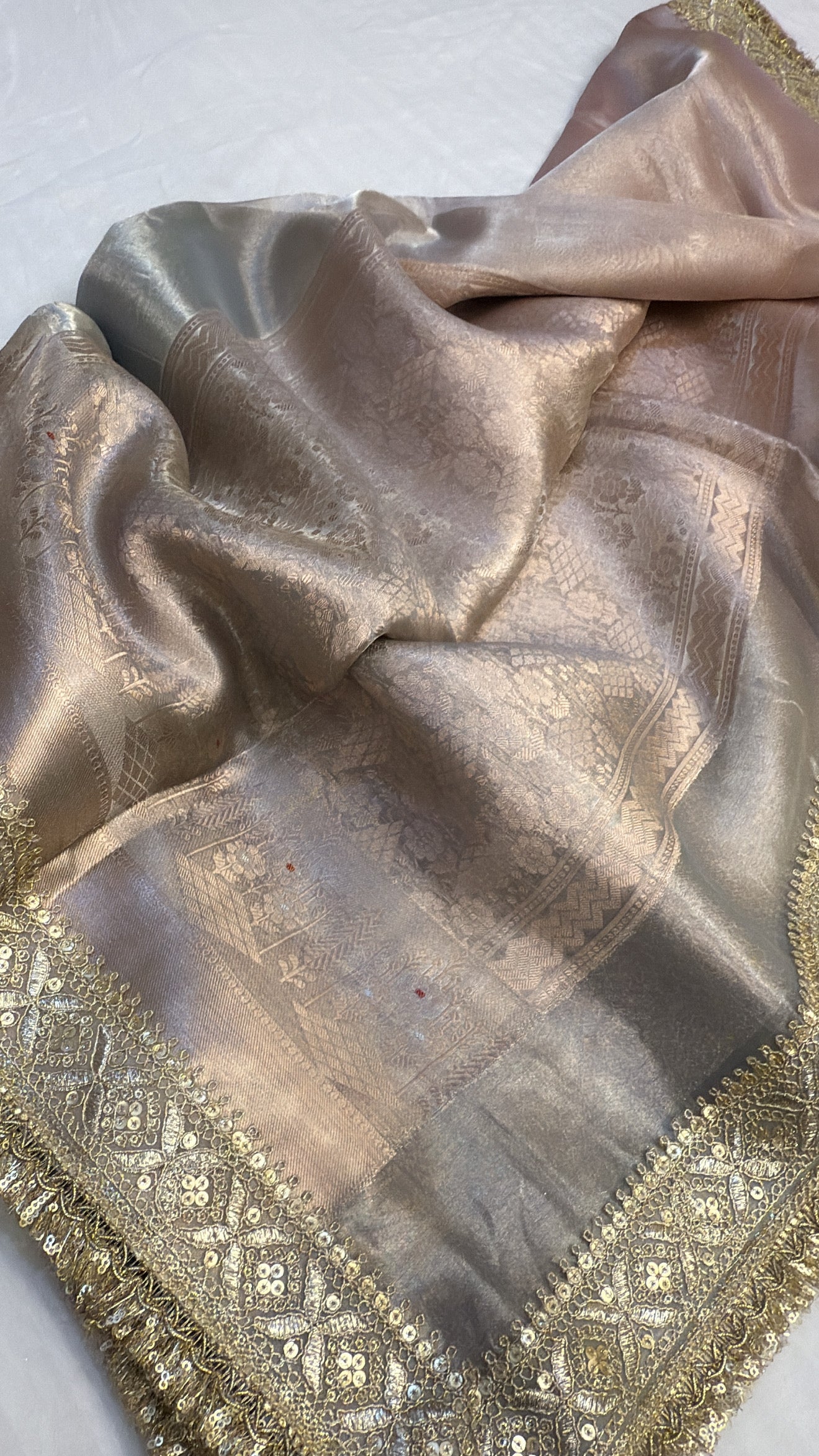 Maharani rang-birangi multicoloured shaded kadhwa tissue silk saree