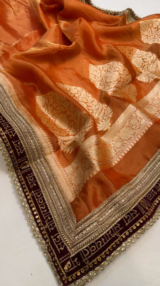 Maharani tissue silk gotapatti duppata