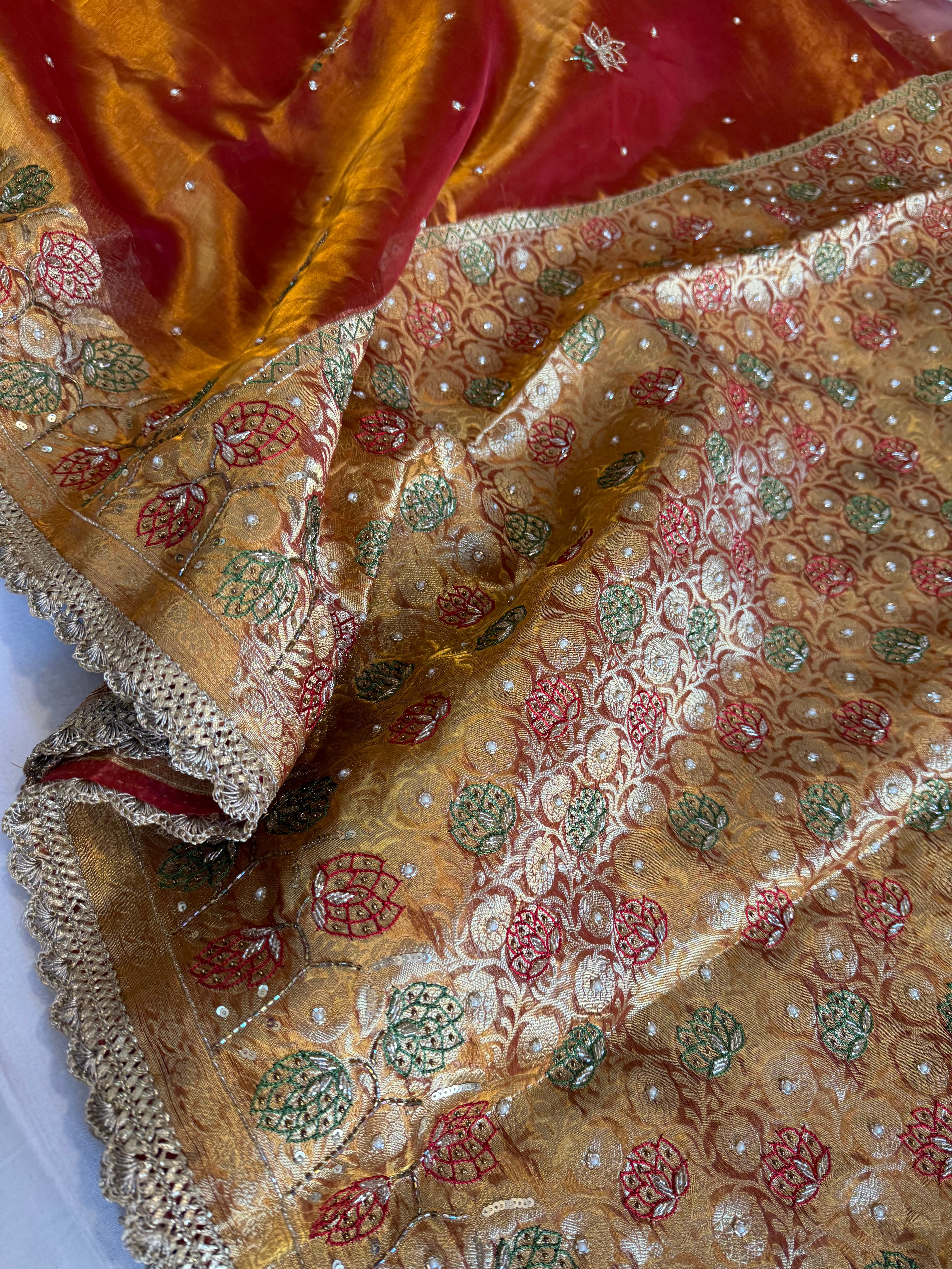 ✨गुलाबी और लाल साड़ी edit✨ ( rustic shade)