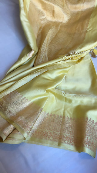 Lime soda shade 8-kadi mashru satin silk kadhwa saree