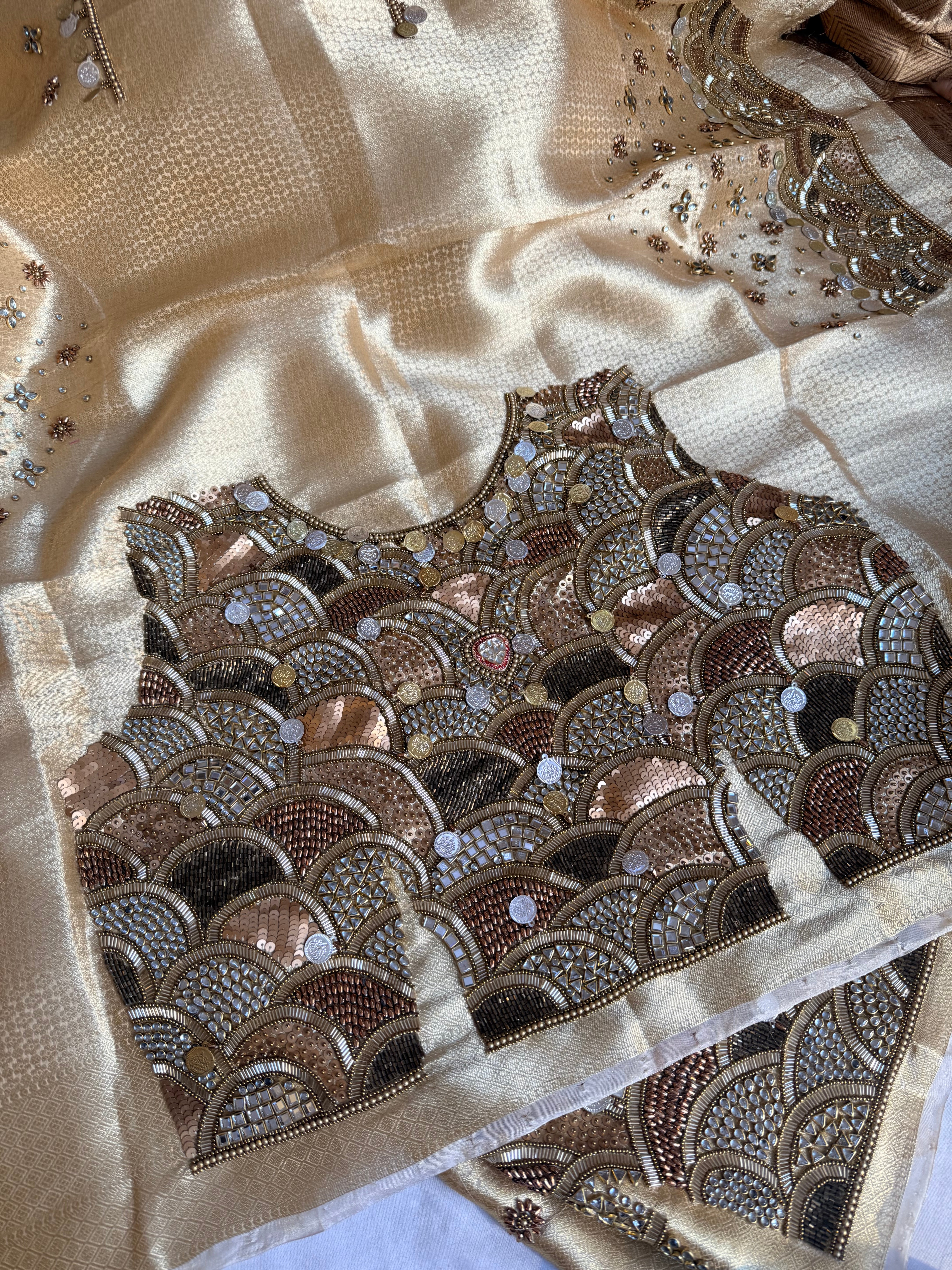 Swarn edit bejewelled hand embroidered blouse