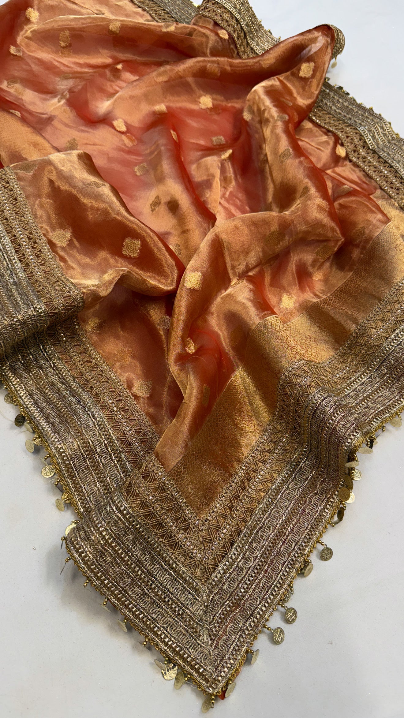 Maharani tissue silk gotapatti duppata