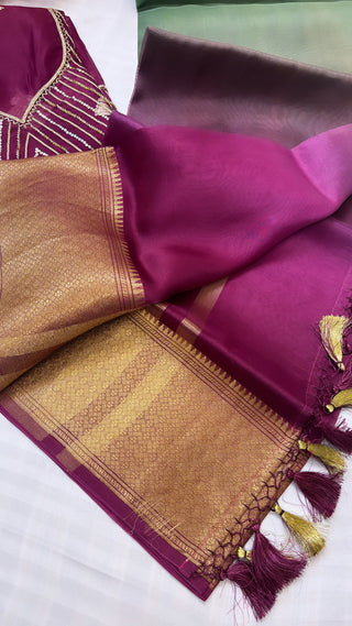 Noor kora silk saree