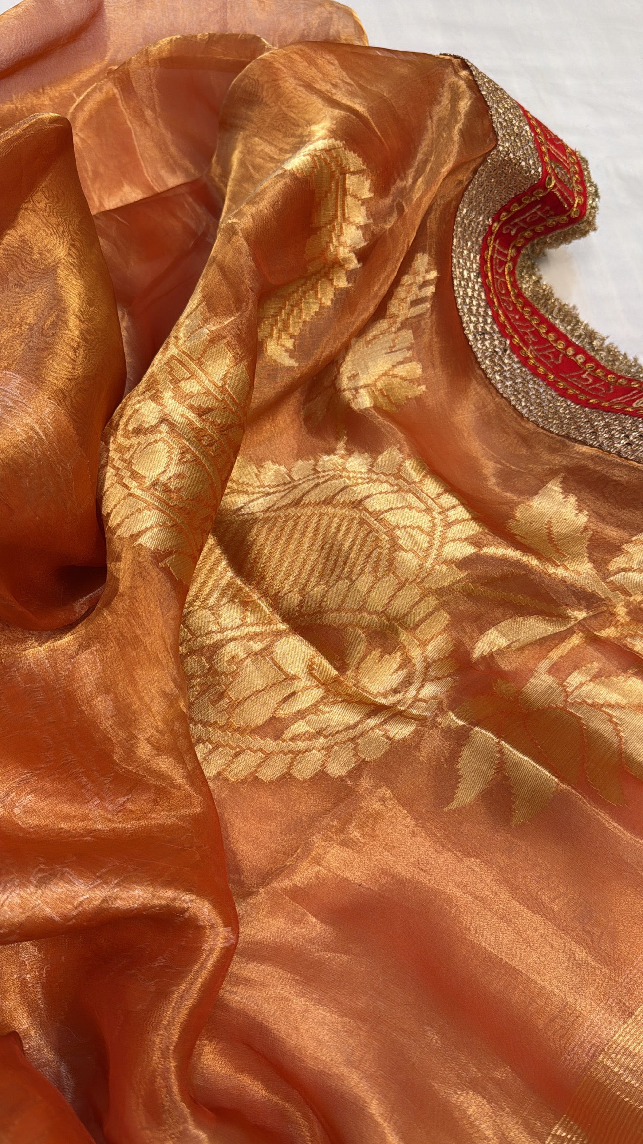 Maharani tissue silk kadhwa gotapatti duppata