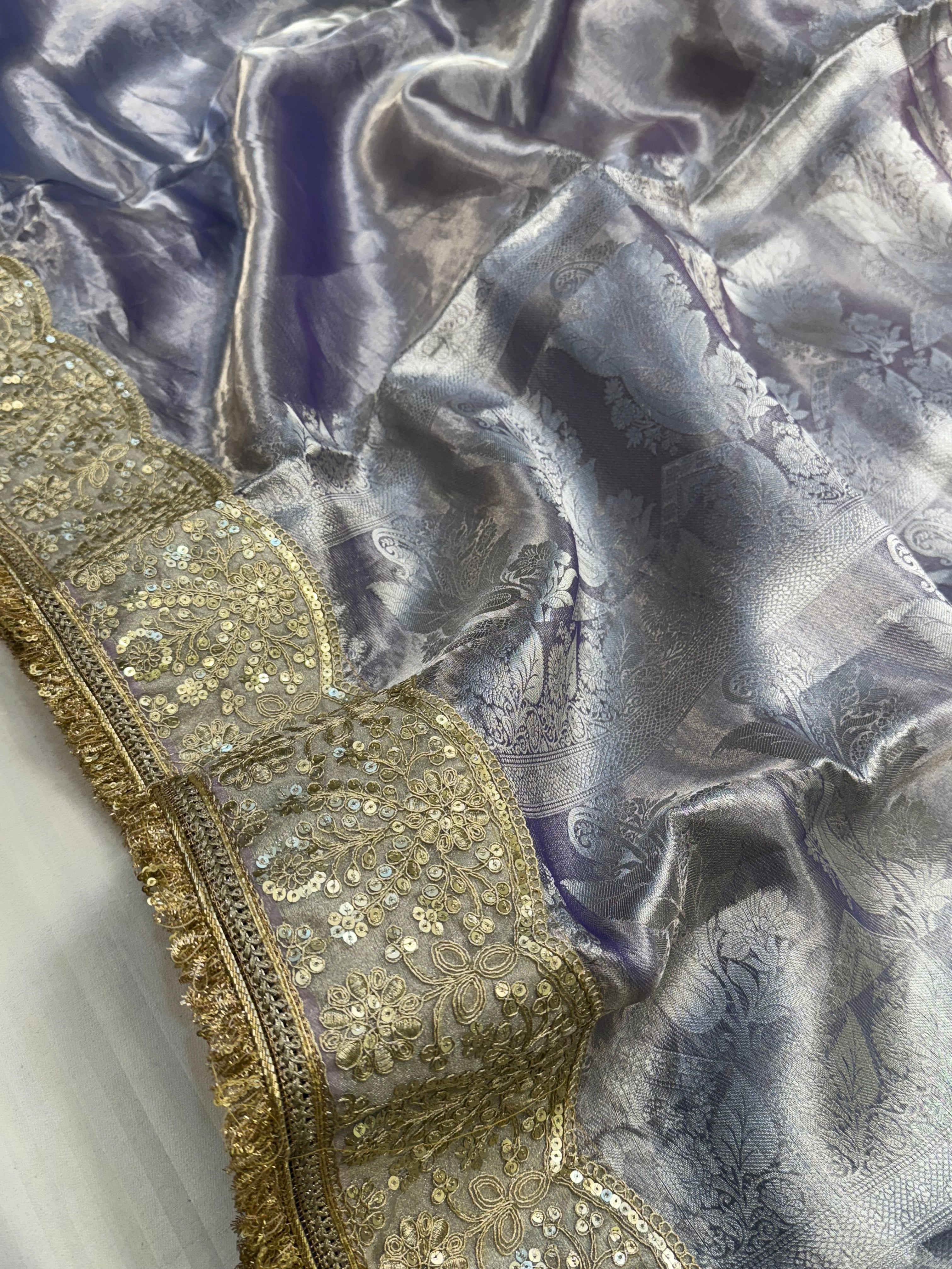 Maharani rang birangi tissue silk shaded multicoloured kadhwa saree