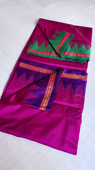 Dada’s special magenta pink dhoti duppata set for men