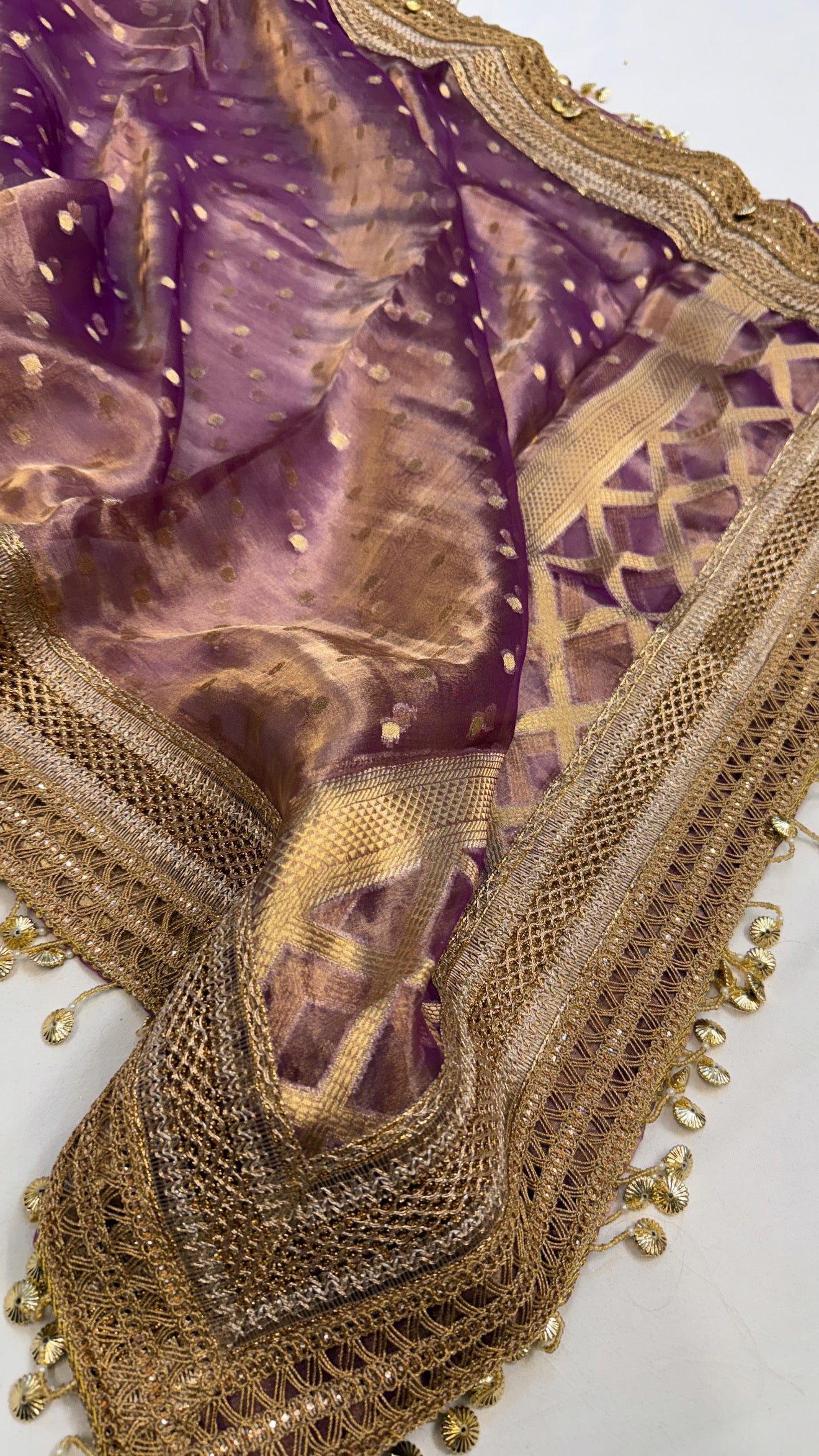 Maharani tissue silk gotapatti duppata