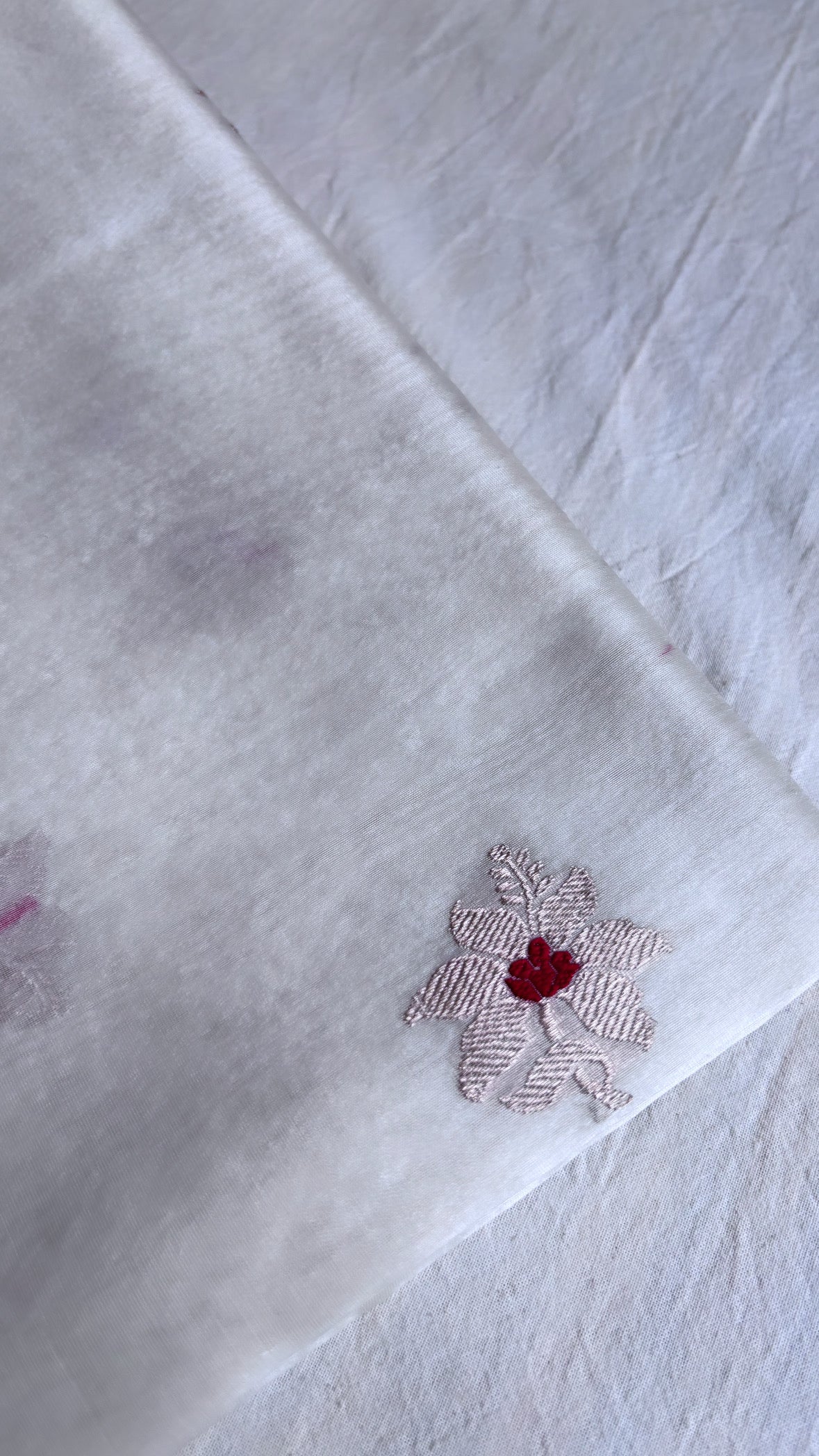 Kora silk dyeable meenedar buti fabric