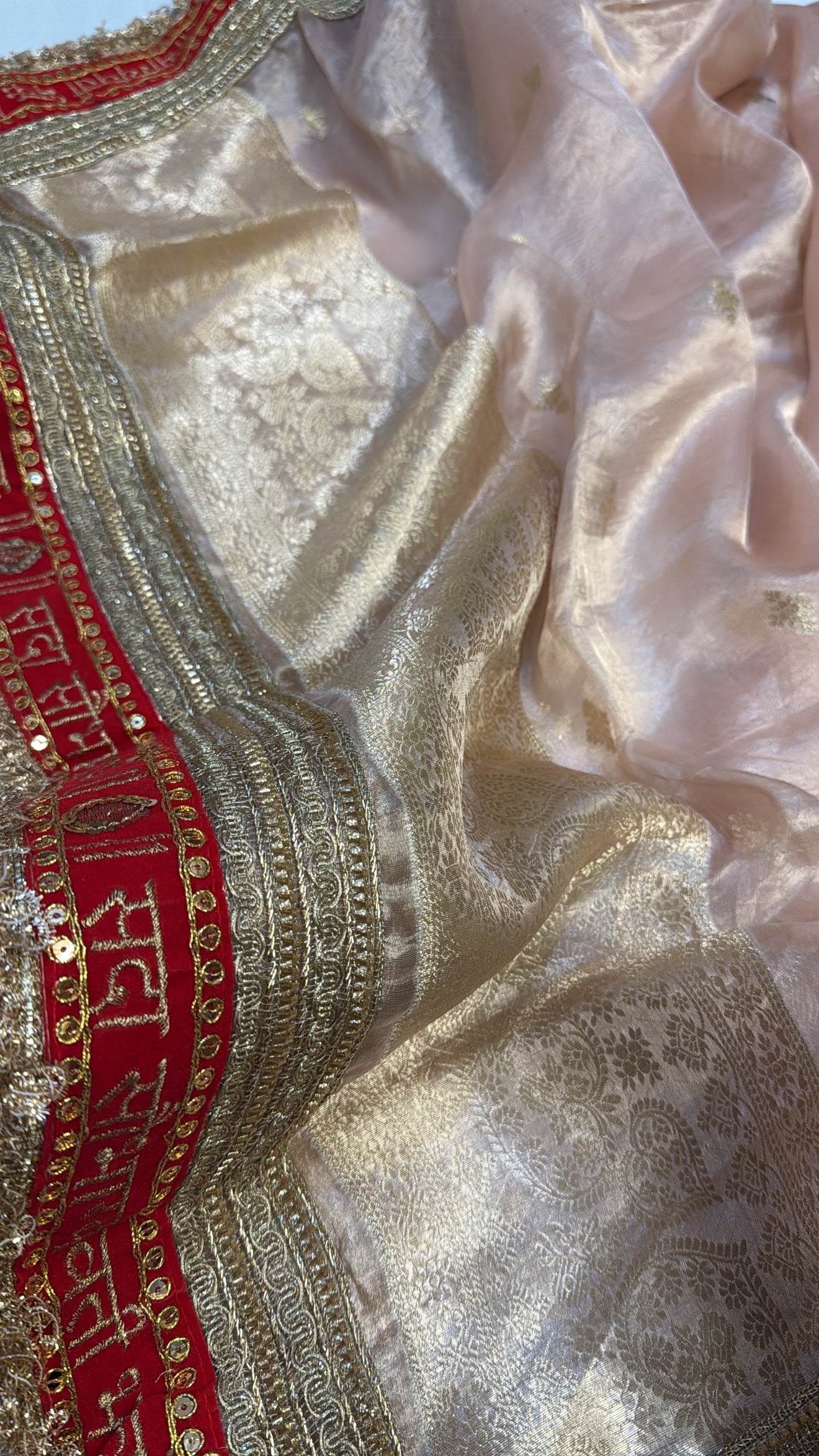 Maharani tissue silk kadhwa gotapatti duppata