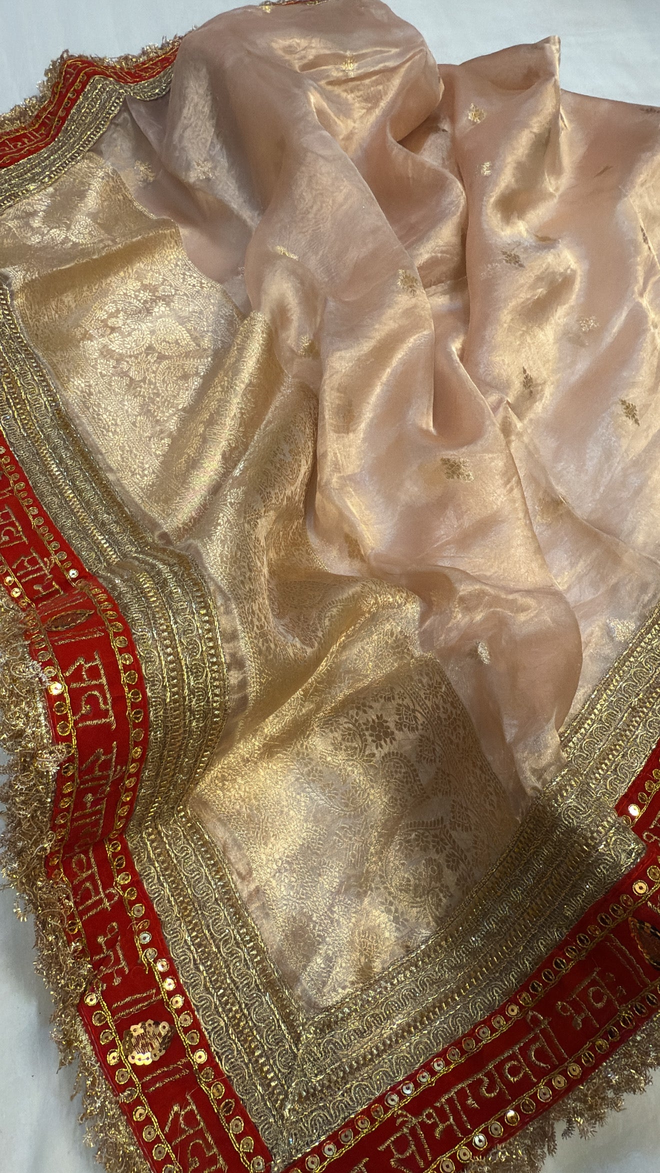 Maharani tissue silk kadhwa gotapatti duppata