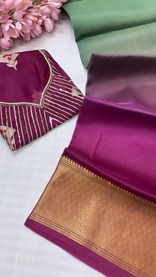 Noor kora silk saree