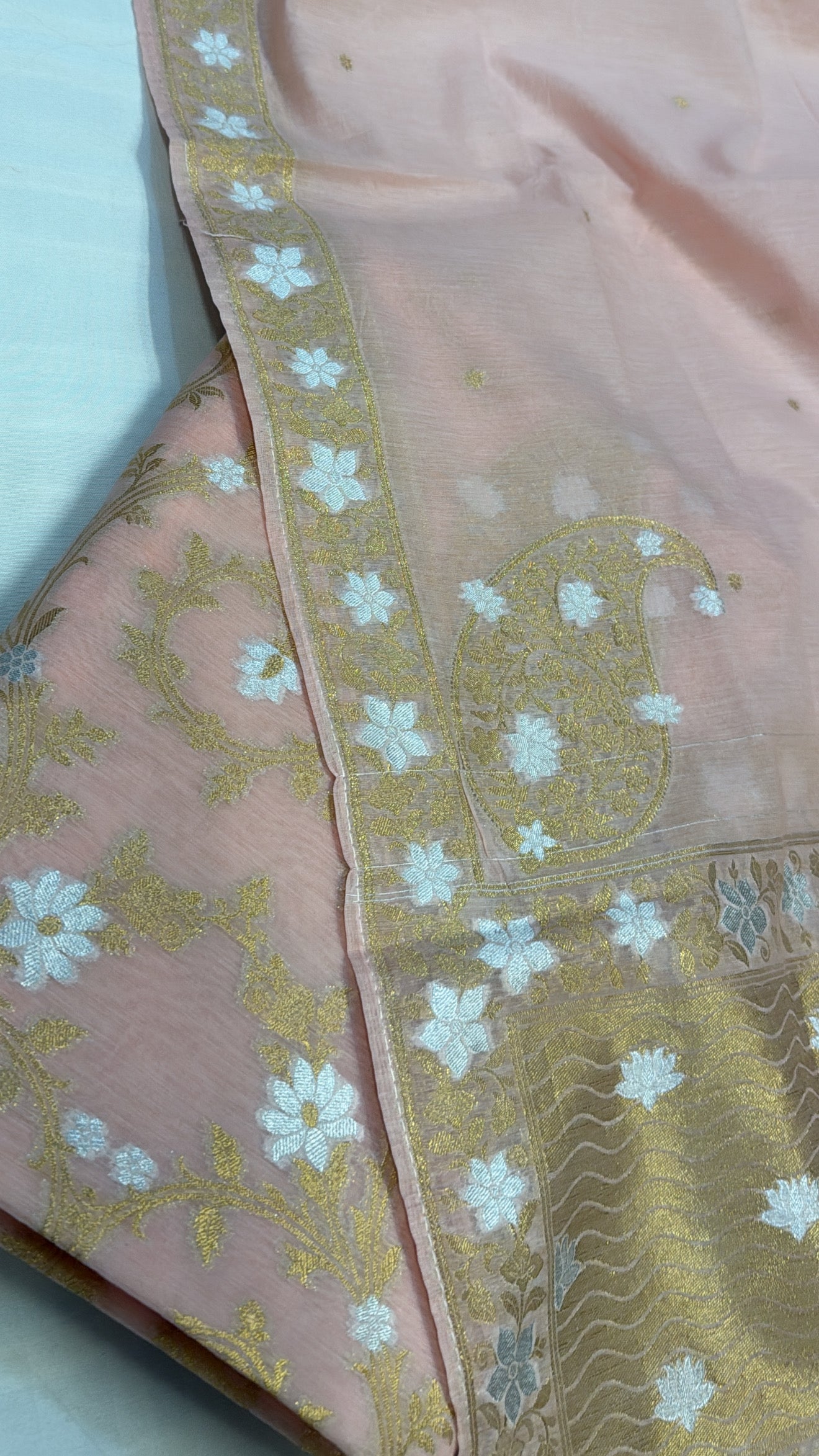 Banarasi cotton sona rupa kadhwa suit sets