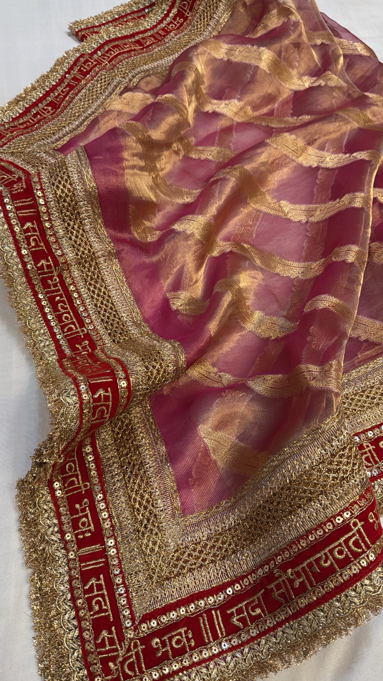 Maharani tissue silk kadhwa gotapatti duppata