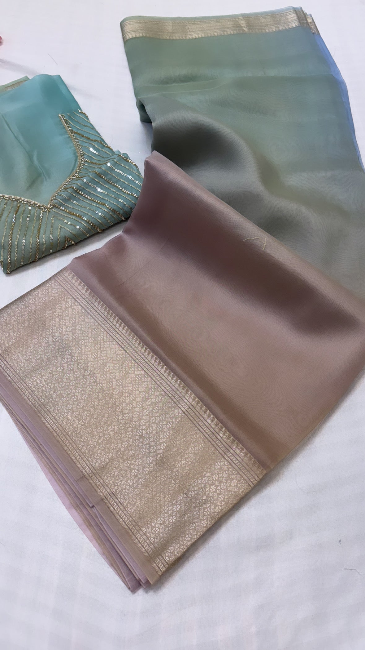 Noor kora silk saree