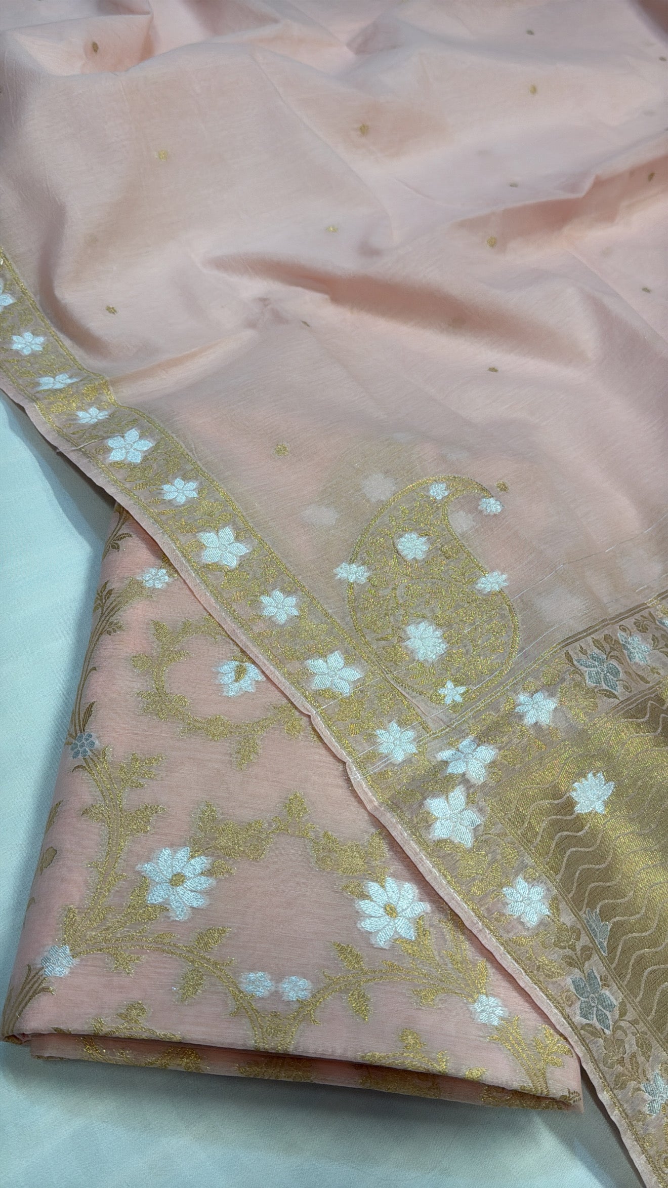 Banarasi cotton sona rupa kadhwa suit sets