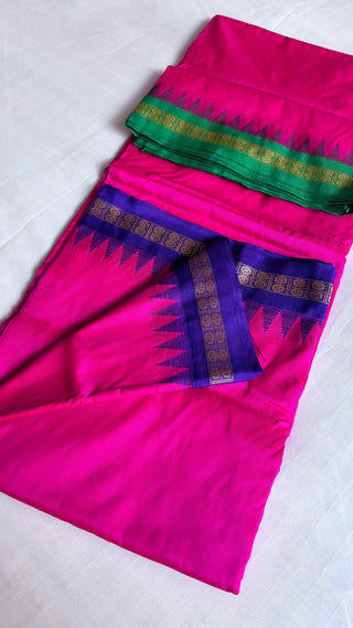 Dada’s special rani pink dhoti duppata set for men