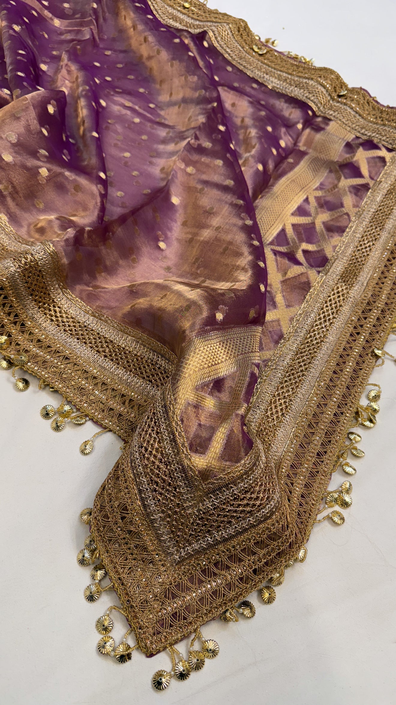 Maharani tissue silk gotapatti duppata