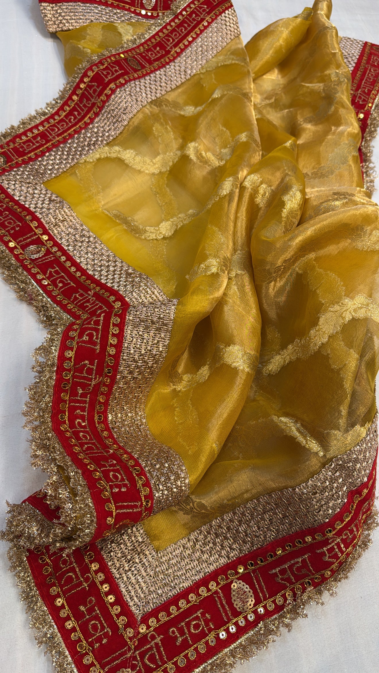 Maharani tissue silk kadhwa gotapatti duppata
